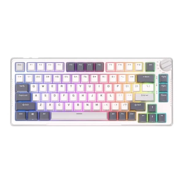 ROYAL KLUDGE bežična tastatura RKH81 Sky Cyan Switch White US 0