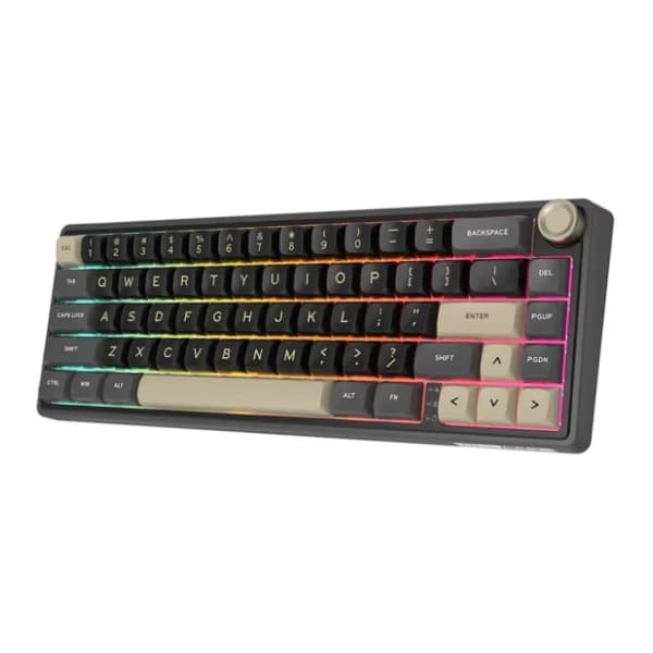 ROYAL KLUDGE tastatura R65 Chartreuse Switch Black US 1