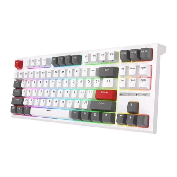 ROYAL KLUDGE tastatura R87 Blue Switch White US 1