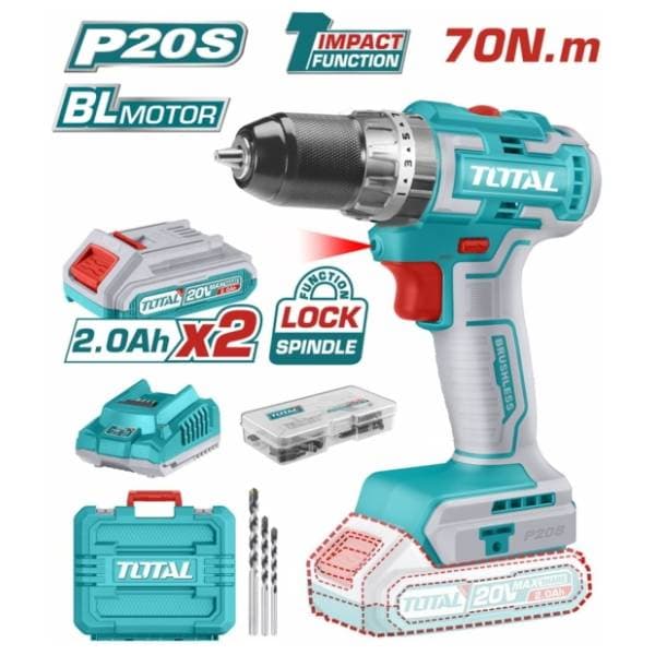 TOTAL TIDLI20605 aku bušilica 0