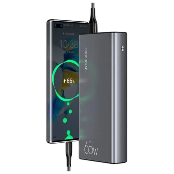 USAMS 30000mAh 65W Grey power bank 1