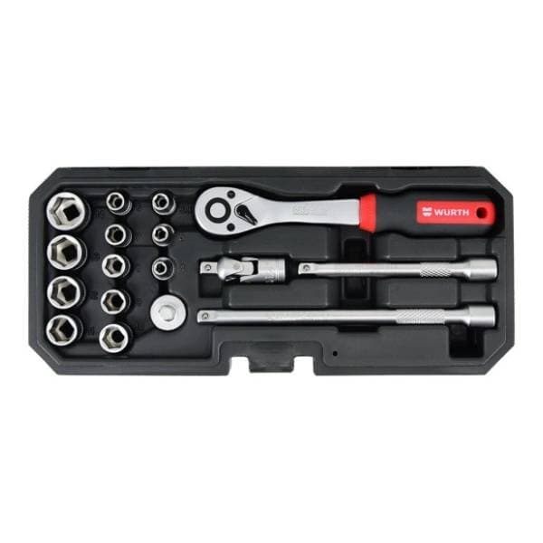 WURTH Red Stripe 5763114017 set nasadnih ključeva 1/4" 17kom 0