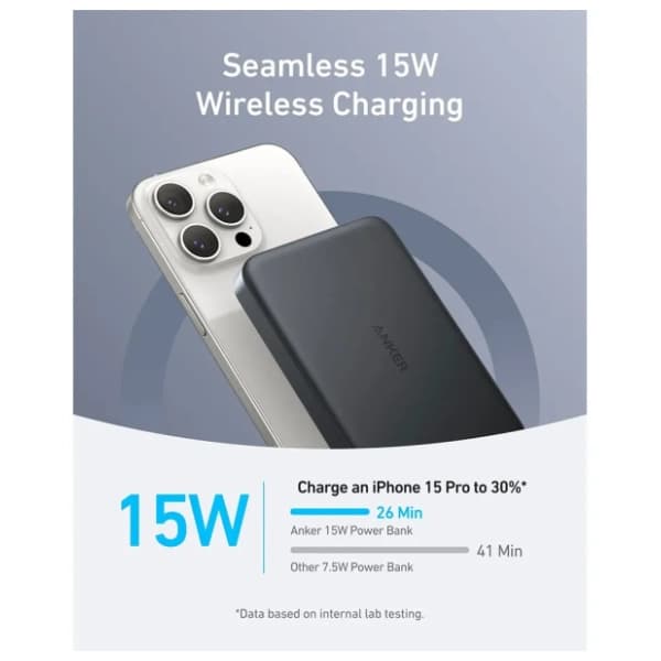 ANKER A1664H11 MagGo 10000mAh 15W crni power bank 3