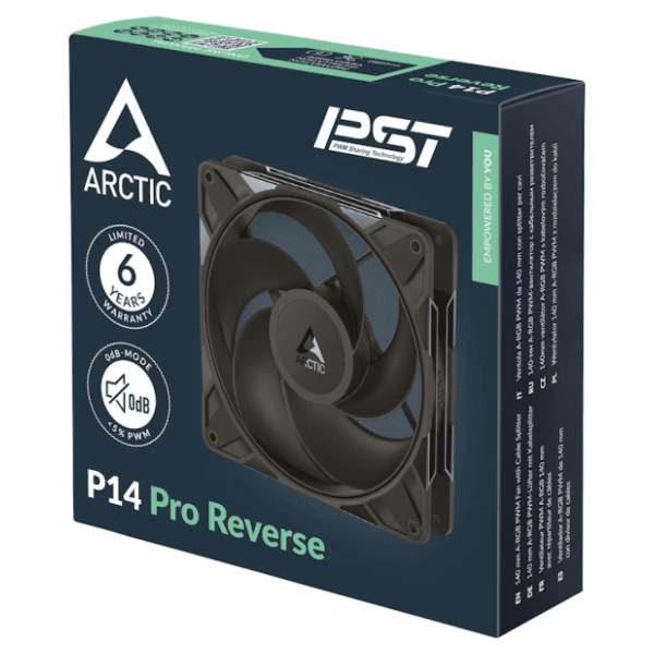 ARCTIC P14 Pro Reverse PWM ventilator za PC (ACFAN00329A) 4