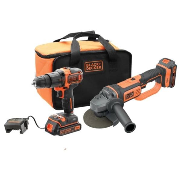 Black & Decker BCK24D2S-QW 18V 2Ah aku set 0