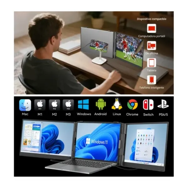 BLACKVIEW prenosivi dual monitori 14'' IPS Portable DCM6 6