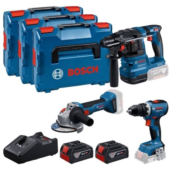 BOSCH aku set GSR 18V-65 + GBH 18V-22 + GWS 18V-85,0Ah 0615A5009G 0