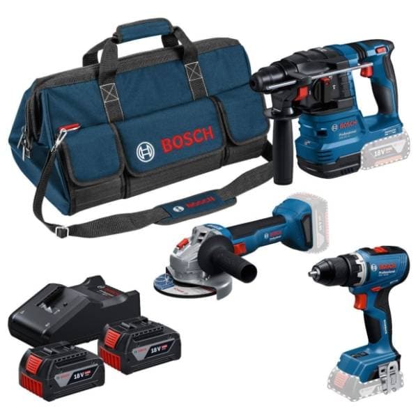 BOSCH set alata GSR 18V-65 + GBH 18V-22 + GWS 18V-8 0615A50094 0