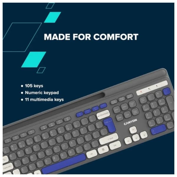 CANYON bežična tastatura HKB-W03 EN Beige 7