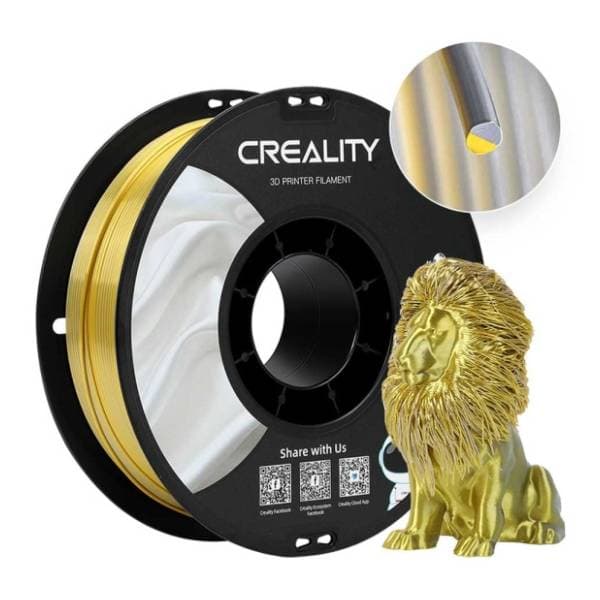 CREALITY CR-Silk PLA 1kg Gold-Silver 1,75mm filament za 3D štampač 0