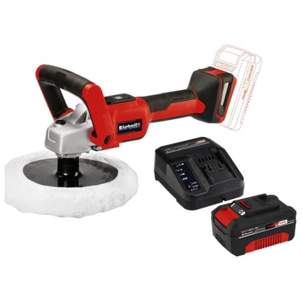 EINHELL CE-CP 18/180 Li E 4,0 Ah Starter-Kit aku mašina za poliranje 0