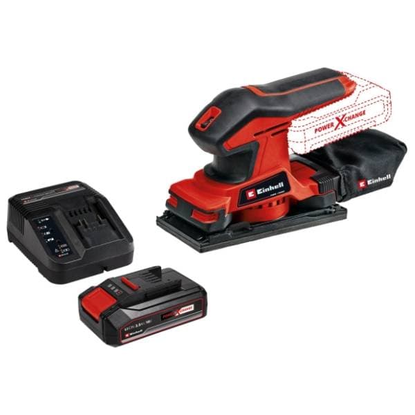 EINHELL TC-OS 18/187 Li 2,5 Ah Starter-Kit aku vibraciona brusilica 0