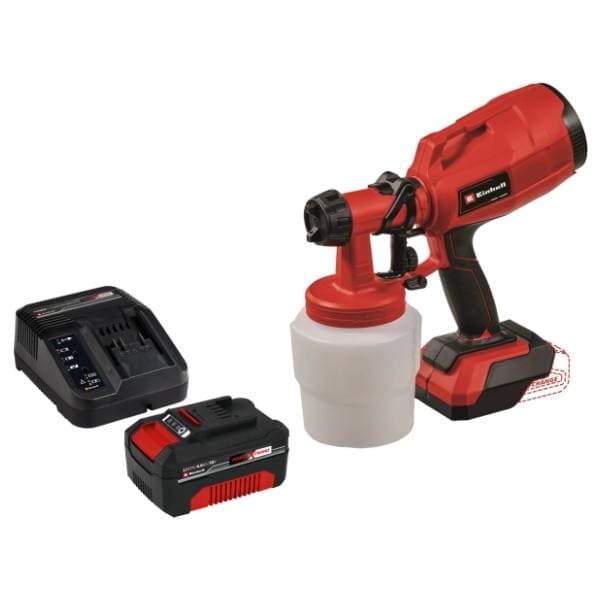EINHELL TC-SY 18/60 Li 4,0 Ah Starter-Kit aku pištolj za farbanje 0