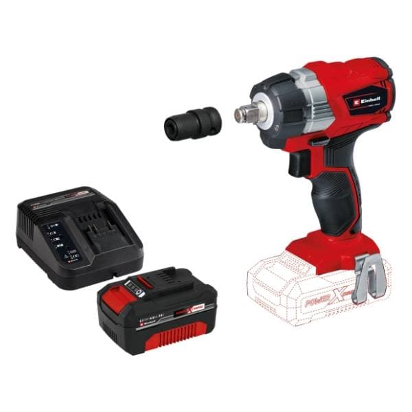 EINHELL TE-CW 18 Li BL 4.0 Ah Starter-Kit aku udarni nasadni odvijač 0