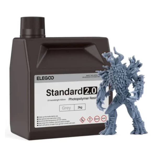 ELEGOO Standard Resin 2.0 2kg Grey za 3D štampač 0