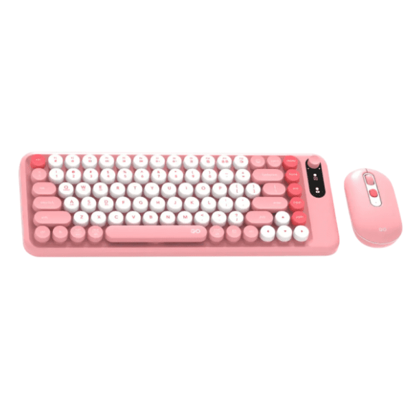 FANTECH set bežični miš i tastatura WK-898 GO mochi85 roze 0