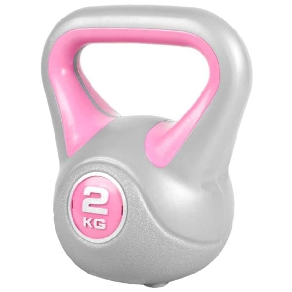GORILLA SPORTS sivo-roze plastično rusko zvono 2 kg 0