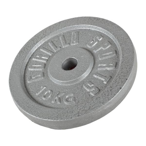 GORILLA SPORTS teg od livenog gvožđa (10 kg / Srebrni) 0