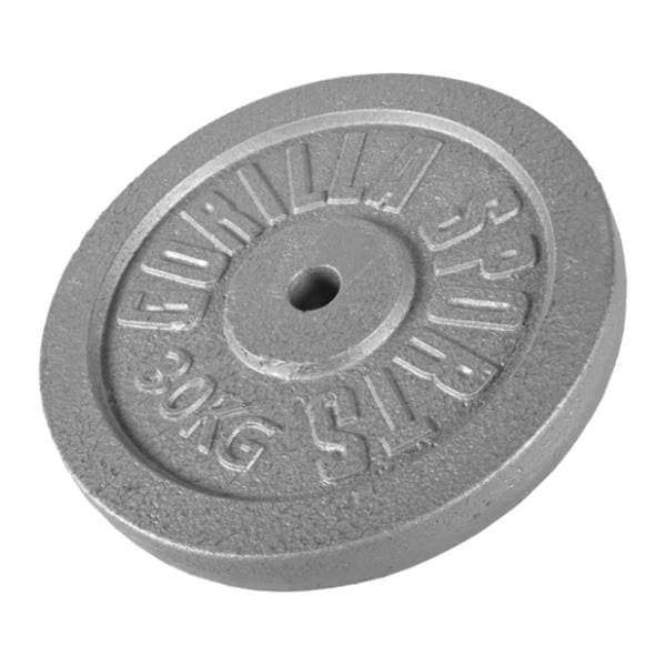 GORILLA SPORTS teg od livenog gvožđa (30 kg / Srebrni) 0