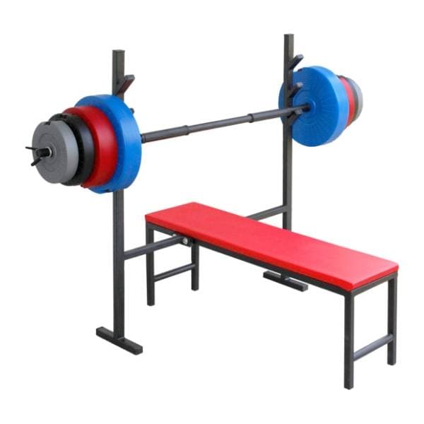 IRON SPORT Leon benč klupa tegovi 67kg i šipka 0