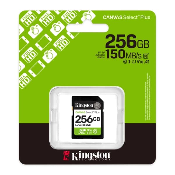 KINGSTON memorijska kartica 256GB Canvas Select Plus SDS3 2