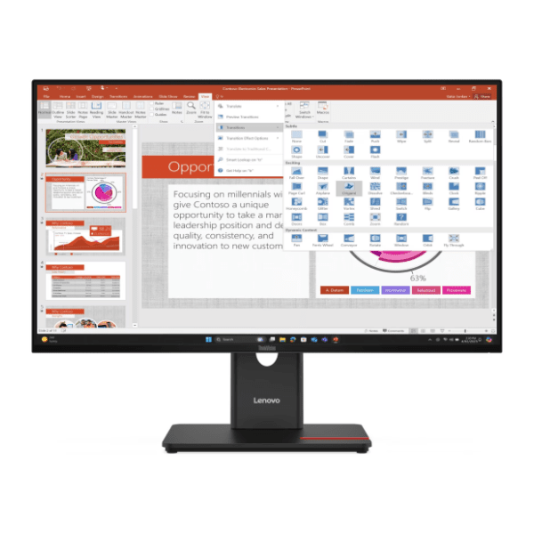 LENOVO monitor 27" IPS ThinkVision T27-40 (64A5MAR6EU) Eclipse Black 0