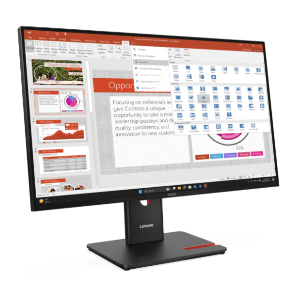LENOVO monitor 27" IPS ThinkVision T27-40 (64A5MAR6EU) Eclipse Black 1