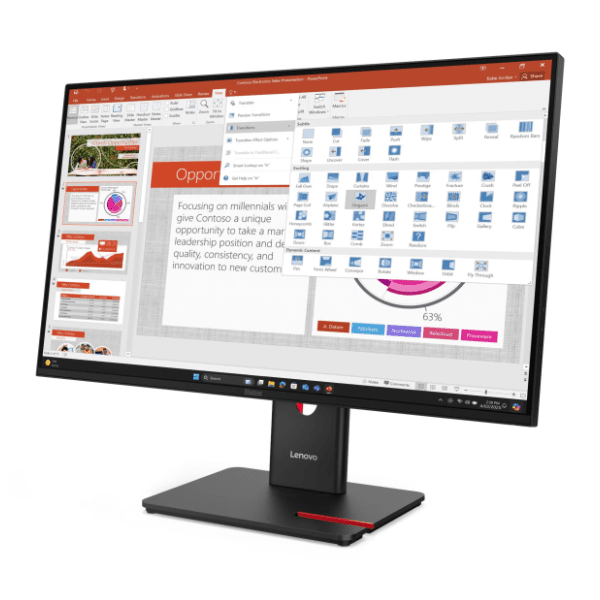 LENOVO monitor 27" IPS ThinkVision T27-40 (64A5MAR6EU) Eclipse Black 2