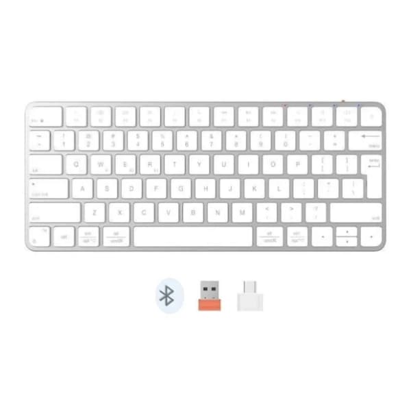 MEETION bežična tastatura K210MWWH bela 0