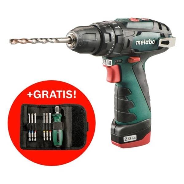 METABO PowerMaxx SB Basic + set bitova 600385501 aku bušilica 0