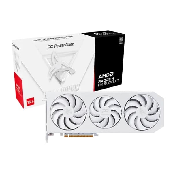 PowerColor AMD Radeon RX 9070 XT Hellhound OC White 16GB GDDR6 256-bit grafička kartica 0