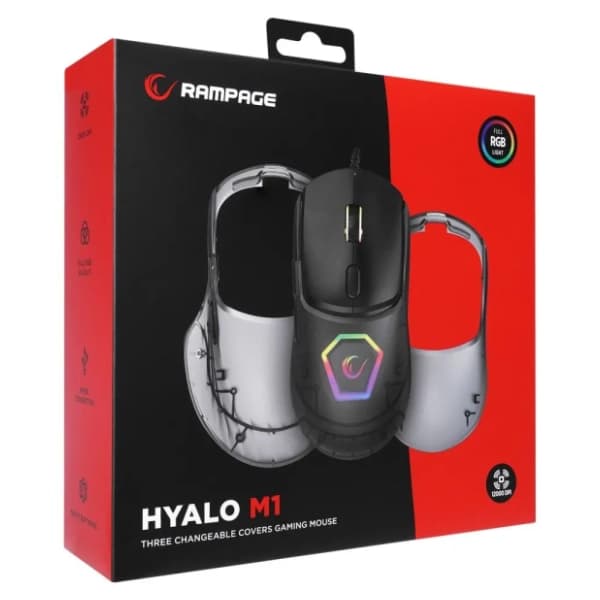 RAMPAGE miš Hyalo M1 Black 6