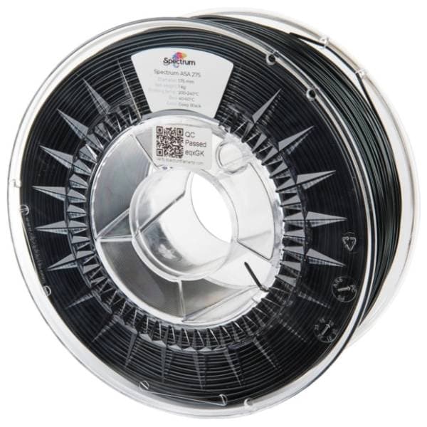 SPECTRUM ASA 275 1kg Deep Black 1,75mm filament za 3D štampač 0