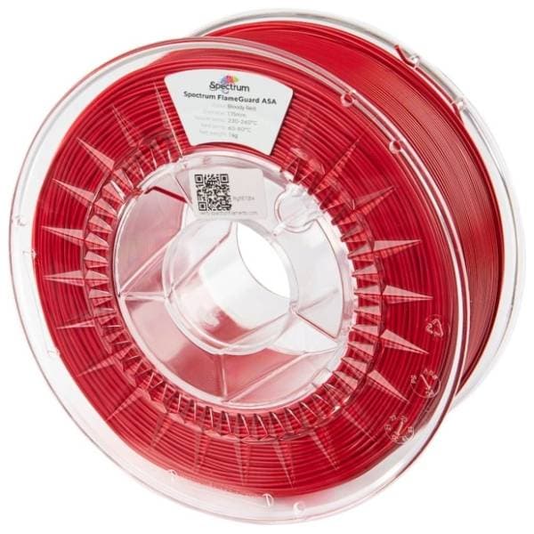 SPECTRUM FlameGuard ASA 275 1kg Blood Red 1,75mm filament za 3D štampač 0