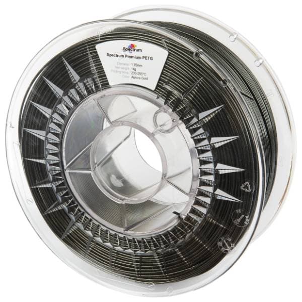 SPECTRUM Glitter PET-G 1kg Aurora Gold 1,75mm 3D filament 0