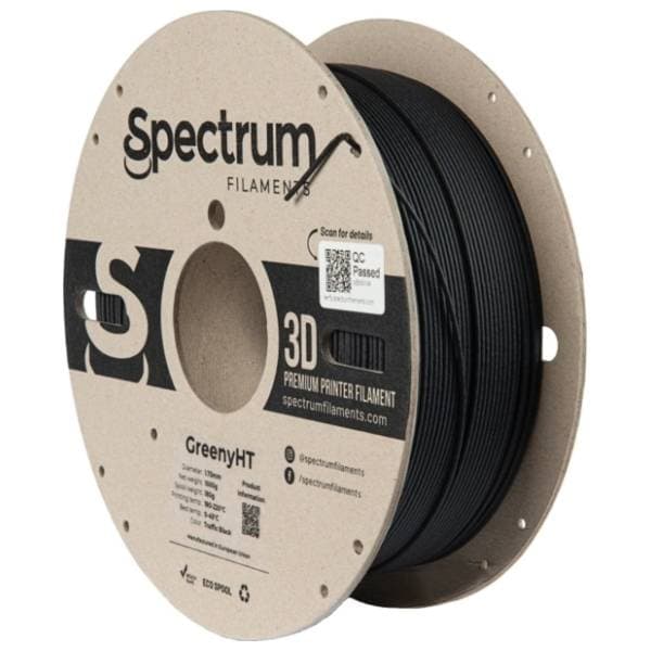 SPECTRUM GreenyHT 1kg Traffic Black 1,75mm 3D filament 0