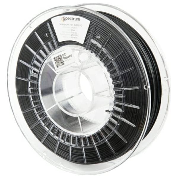 SPECTRUM PET-G FR V0 750g Black 1,75mm 3D filament 0