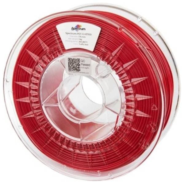 SPECTRUM PET-G HT100 1kg Traffic Red 1,75mm 3D filament 0