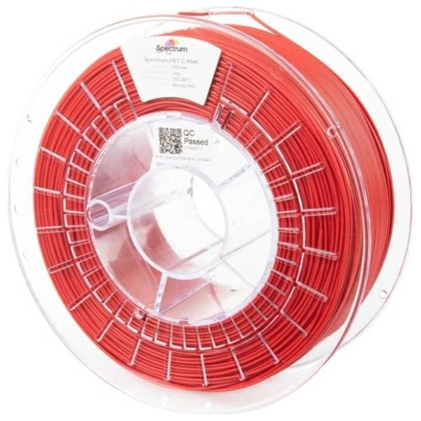 SPECTRUM PET-G Matt 1kg Bloody Red 1,75mm 3D filament 0
