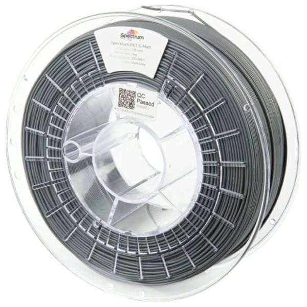 SPECTRUM PET-G Matt 1kg Dark Grey 1,75mm 3D filament 0