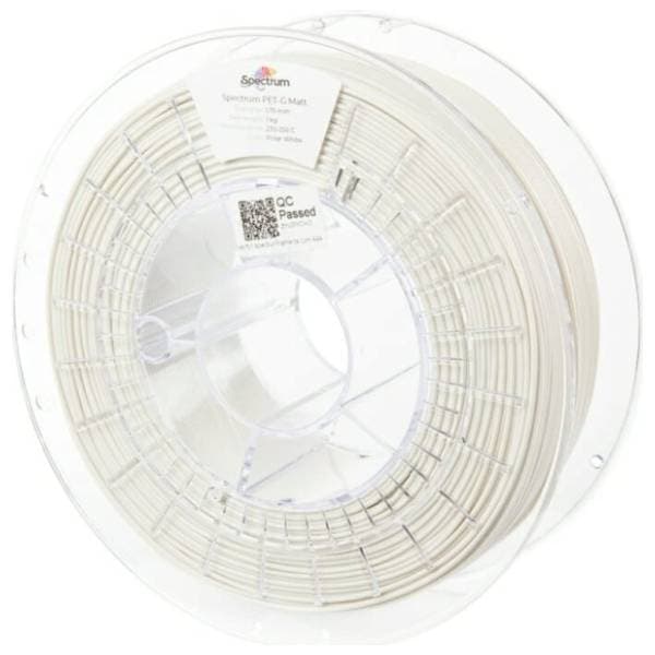 SPECTRUM PET-G Matt 1kg Polar White 1,75mm 3D filament 0