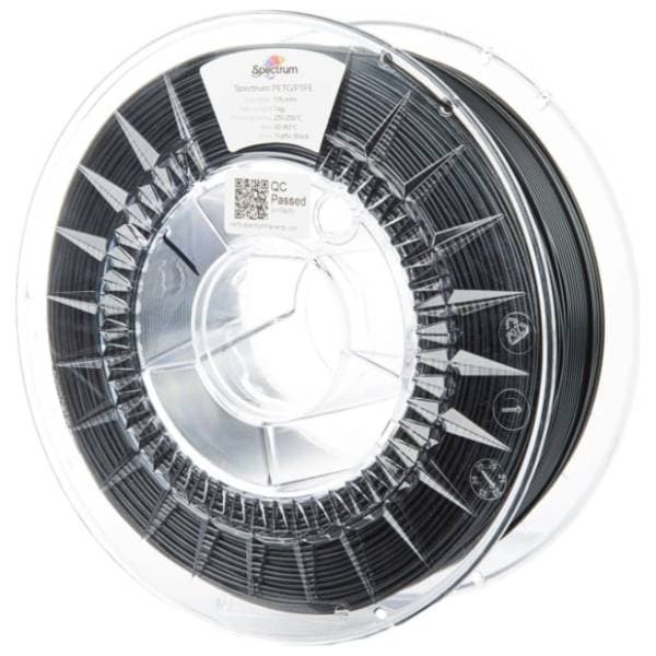 SPECTRUM PET-G/PTFE 1kg Traffic Black 1,75mm 3D filament 0