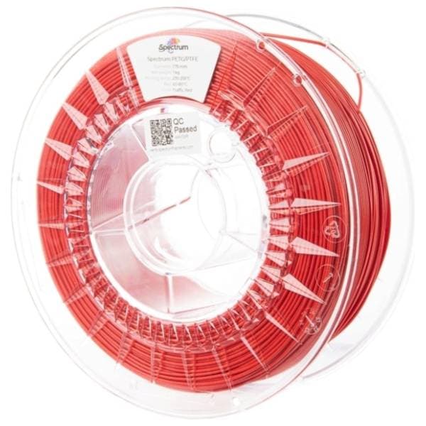 SPECTRUM PET-G/PTFE 1kg Traffic Red 1,75mm 3D filament 0