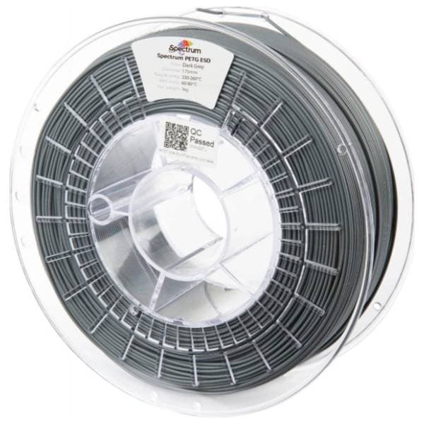 SPECTRUM PETG ESD 1kg Dark Grey 1,75mm 3D filament 0