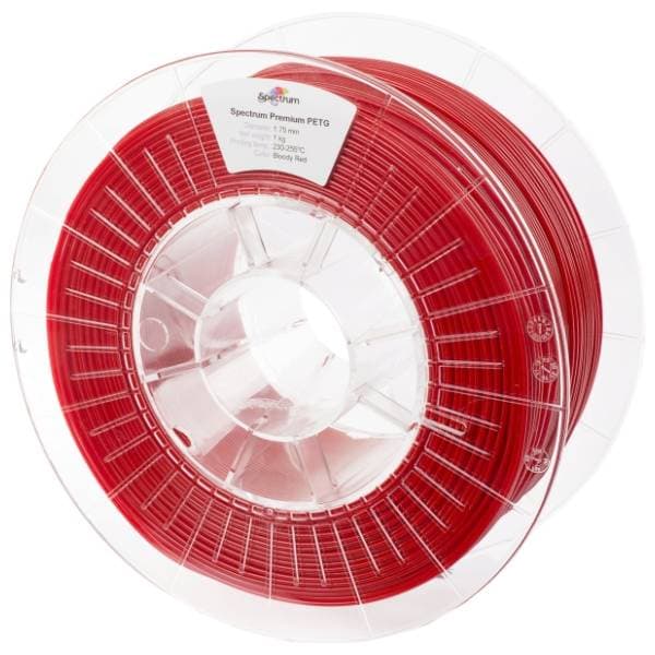 SPECTRUM PETG Premium 1kg Bloody Red 1,75mm 3D filament 0