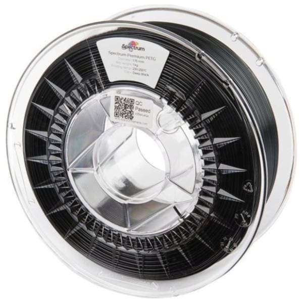 SPECTRUM PETG Premium 1kg Deep Black 1,75mm 3D filament 0