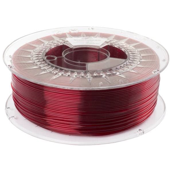 SPECTRUM PETG Premium 1kg Transparent Red 1,75mm 3D filament 1