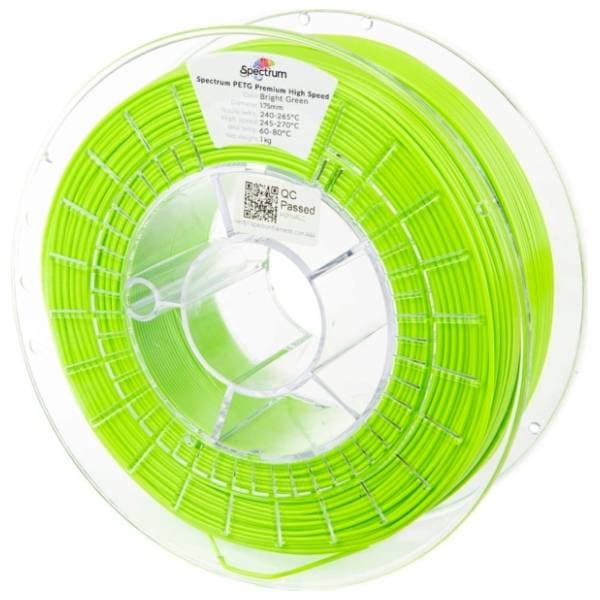 SPECTRUM PETG Premium High Speed 1kg Bright Green 1,75mm 3D filament 0