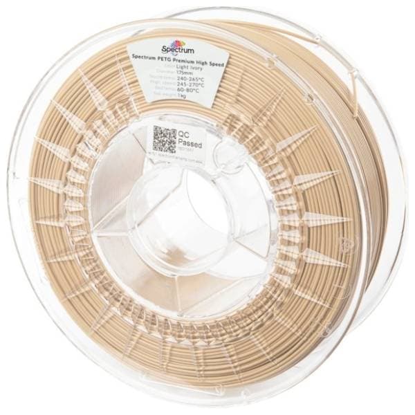SPECTRUM PETG Premium High Speed 1kg Light Ivory 1,75mm 3D filament 0