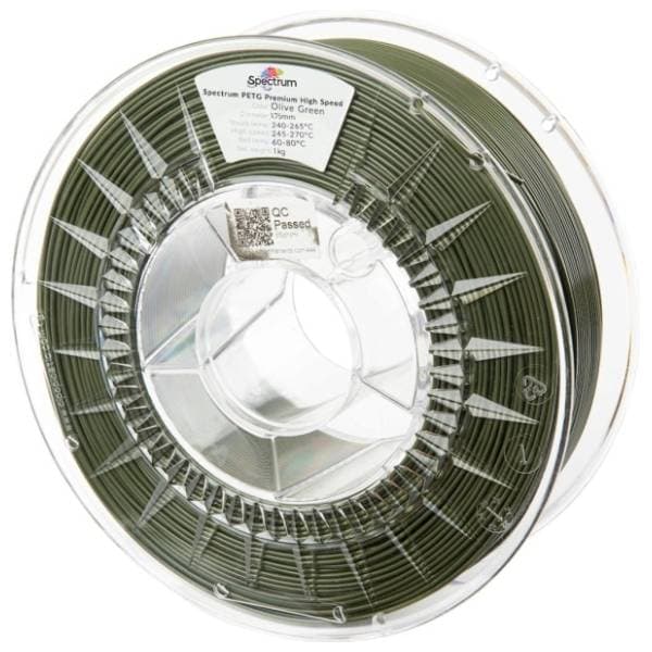 SPECTRUM PETG Premium High Speed 1kg Olive Green 1,75mm 3D filament 0